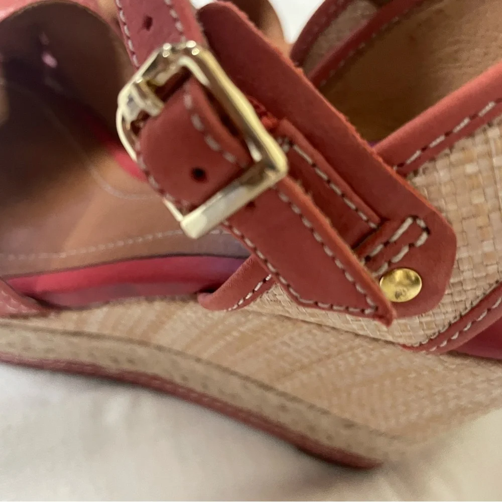 Clarks women’s Amelia Air leather espadrille wedge platform sandals